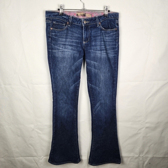 Paige Y2K Flare Leg Jeans SIZE 29 Boho Hippie Festival - Picture 1 of 7